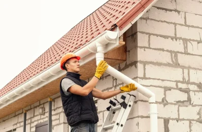 Pose et remplacement de gouttières à Dampvitoux